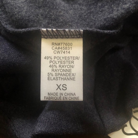 Chaser NEW Navy Pullover Lounge Top Size XSmall - Picture 4 of 5